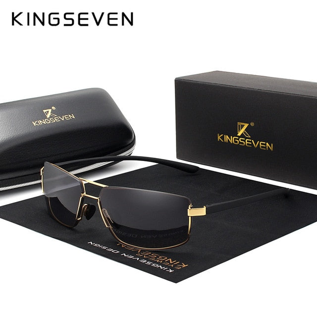 KINGSEVEN Rimless Polarized SunGlasses N7128 