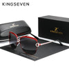 KINGSEVEN 2020 Women's  Gradient Polarized Lens Round Sun glasses N-7018 