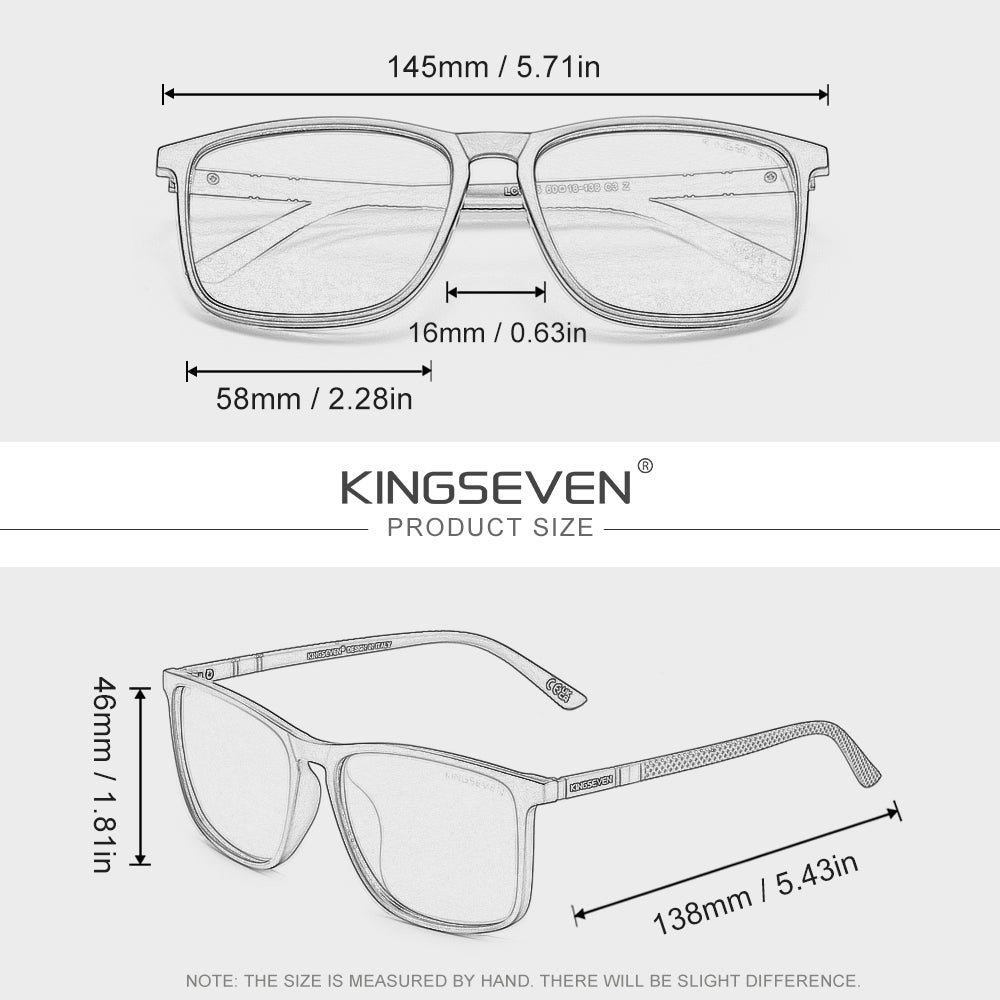 KINGSEVEN® Sunglasses Polarized Unisex Anti-UV400 Glasses Travel Outdoor Sports Eyewear