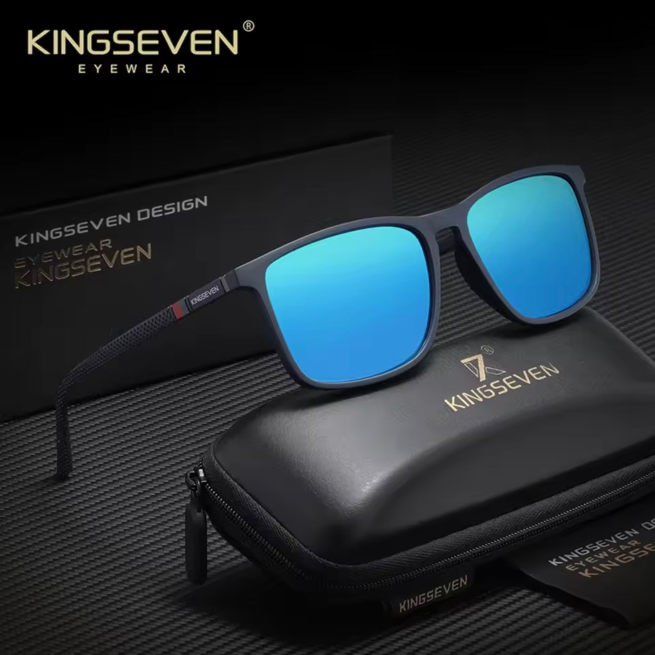 KINGSEVEN® Sunglasses Polarized Unisex Anti-UV400 Glasses Travel Outdoor Sports Eyewear