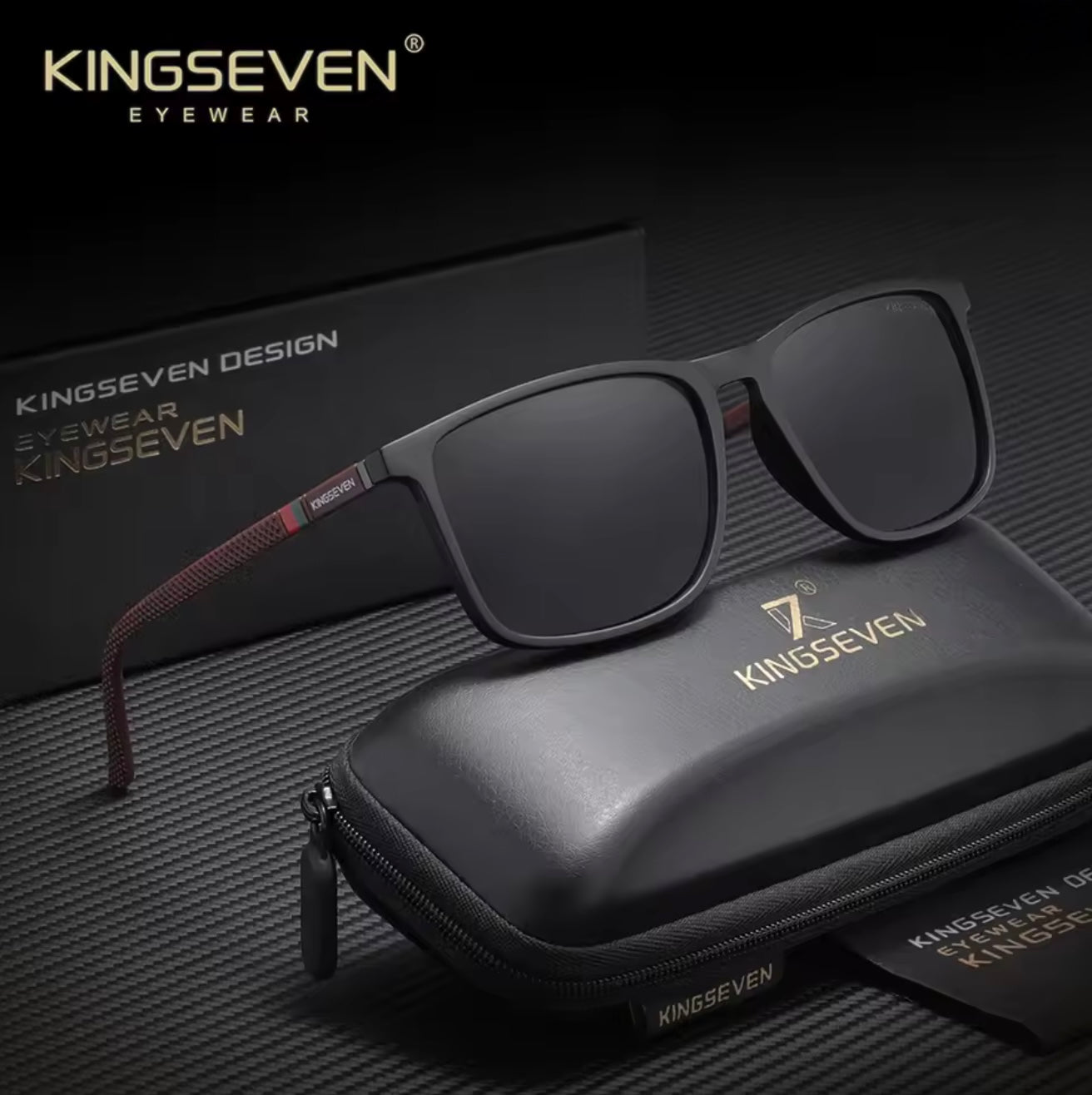 KINGSEVEN® Sunglasses Polarized Unisex Anti-UV400 Glasses Travel Outdoor Sports Eyewear