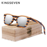 KINGSEVEN Handmade in Italy Design Colored Wood Sunglasses Limited model G-C5925 