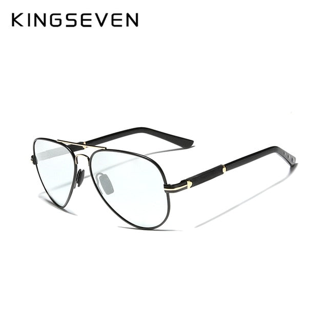 KINGSEVEN 2020 Photochromic & Polarized Anti-Glare Sunglasses (Photochormic variant) N7230 