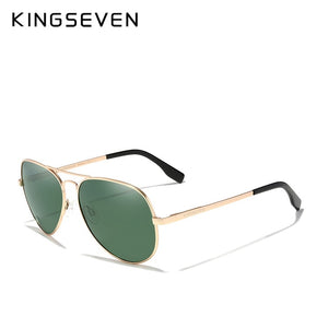 KINGSEVEN Aviator Aluminum Sunglasses Polarized UV400 Mirror N7735 