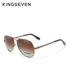 KINGSEVEN Aviator Aluminum Sunglasses Polarized UV400 Mirror N7735 