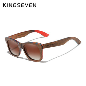 KINGSEVEN Limited Handmade in ITALY Wooden Polarized Sunglasses Model G5919 