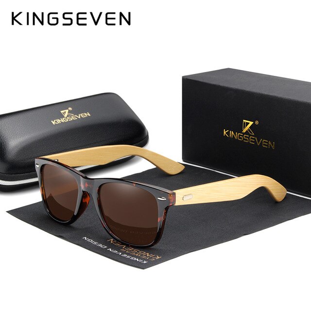 Polarized Handmade Bamboo Sunglasses N-5777 