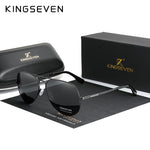 KINGSEVEN Aviator Aluminum Sunglasses Polarized UV400 Mirror N7735 