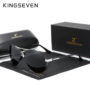 KINGSEVEN Aluminum Sunglasses Steampunk Style Goggles N7236 