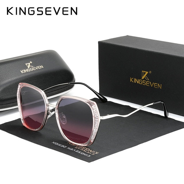 Women Glasses Luxury Brand Design Sunglasses N7832 Pink Frame Gradient