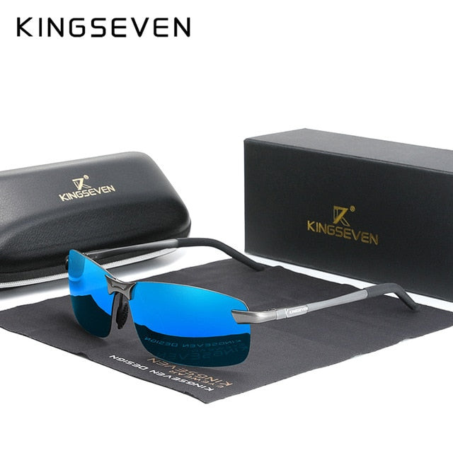 KINGSEVENNEWRIMLESSAluminumSunglassesN7239