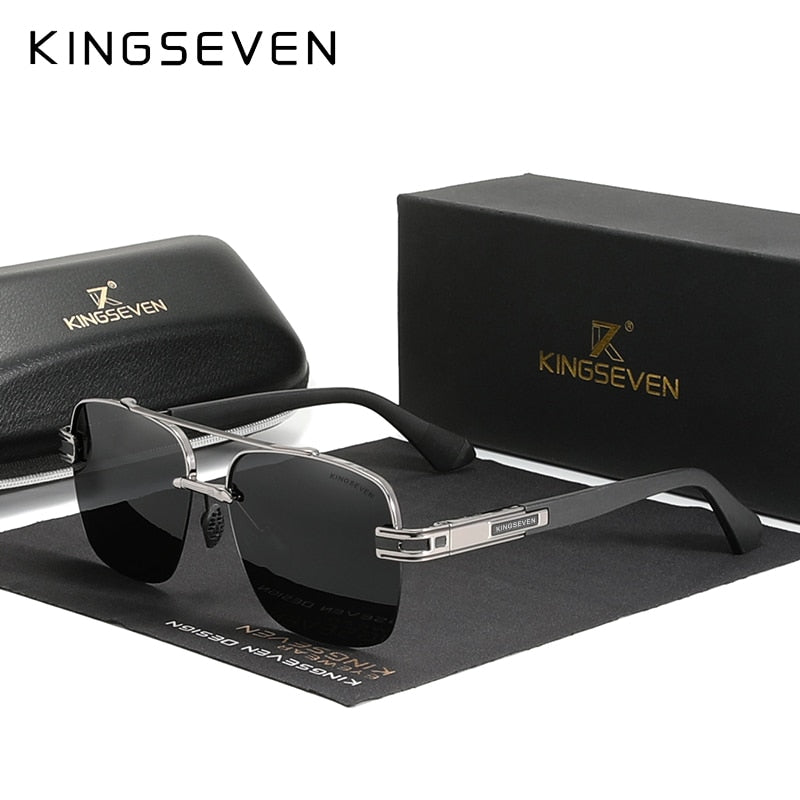 KINGSEVEN® SEMI-RIMLESS Retro Sunglasses N7666