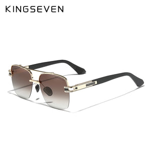 KINGSEVEN® SEMI-RIMLESS Retro Sunglasses N7666