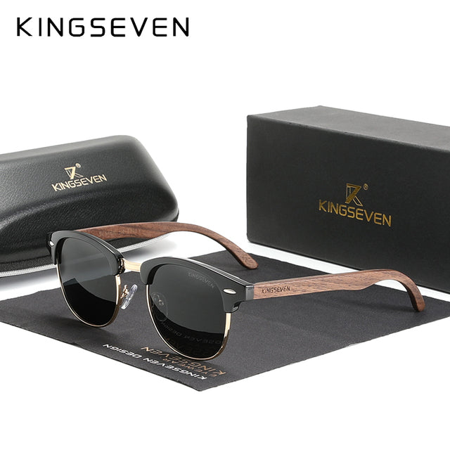 KINGSEVEN® Wooden HANDMADE Sunglasses N5516