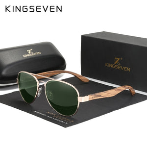 KINGSEVEN® NEW Wooden HANDMADE Sunglasses Z5518