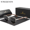 KINGSEVEN® HANDMADE Wooden Round Sunglasses W5519